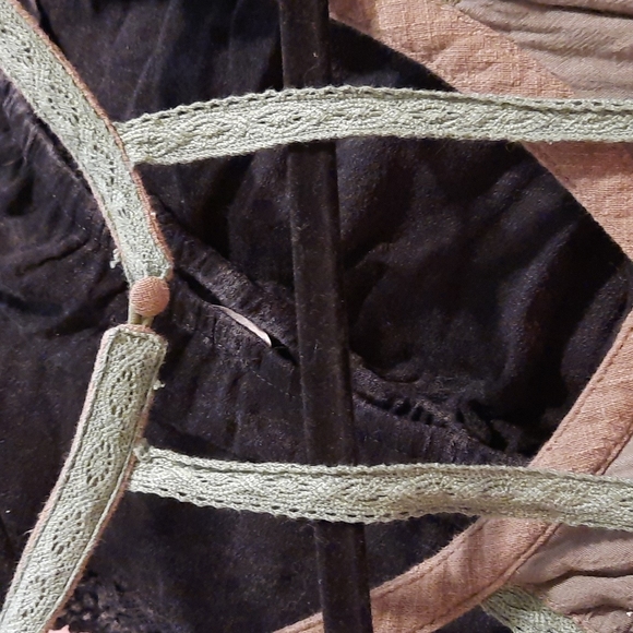 Illa Illa olive green dress size large festival bohemian dress strappy - Picture 6 of 6